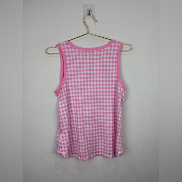 Draper James Hilary Pink Gingham Pajama Set Size Small checkered girly Lounge - Picture 13 of 13